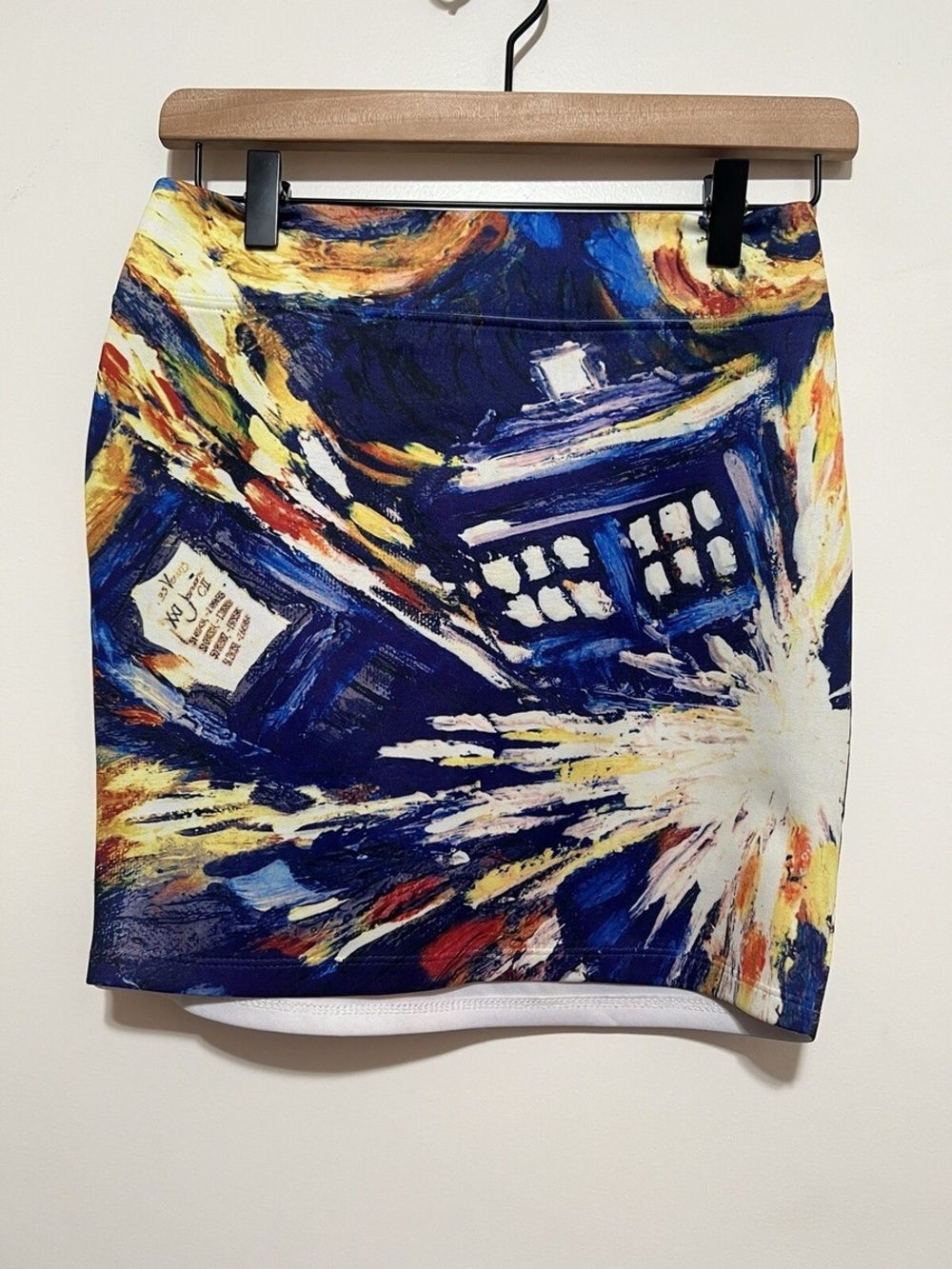 DOCTOR WHO By Her Universe Exploding Tardis Van Gogh Mini Skirt